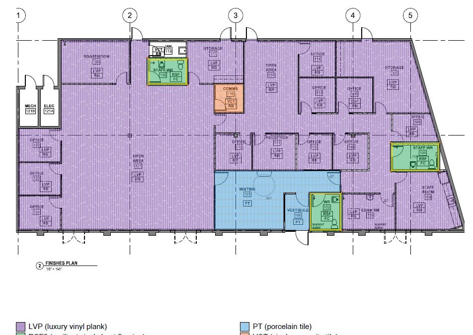 Office Color-Coded Zoning