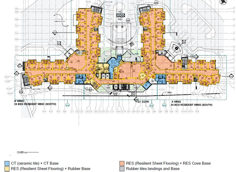 Long-Term Care Facility Color-Coded Zoning